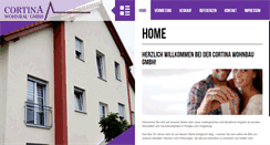 Desktop Screenshot of cortina-wohnbau-gmbh.de